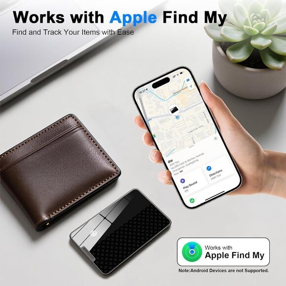 Wallet Tracker, Bluetooth Smart Card Finder for Wallets, Tracker Waterproof BLUE - Picture 5 of 7